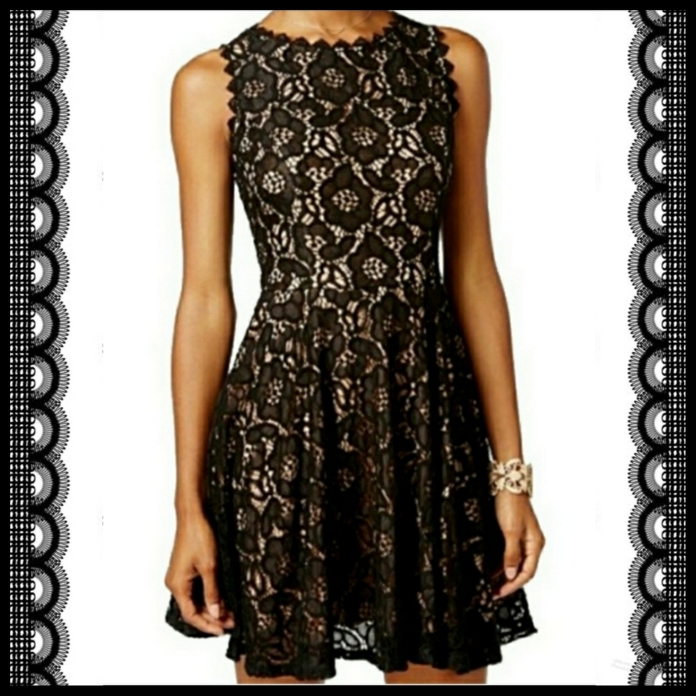 City Studio Replen Lace Dress